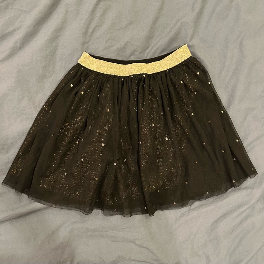 3/15❤️Okaidi Black and Gold Skirt